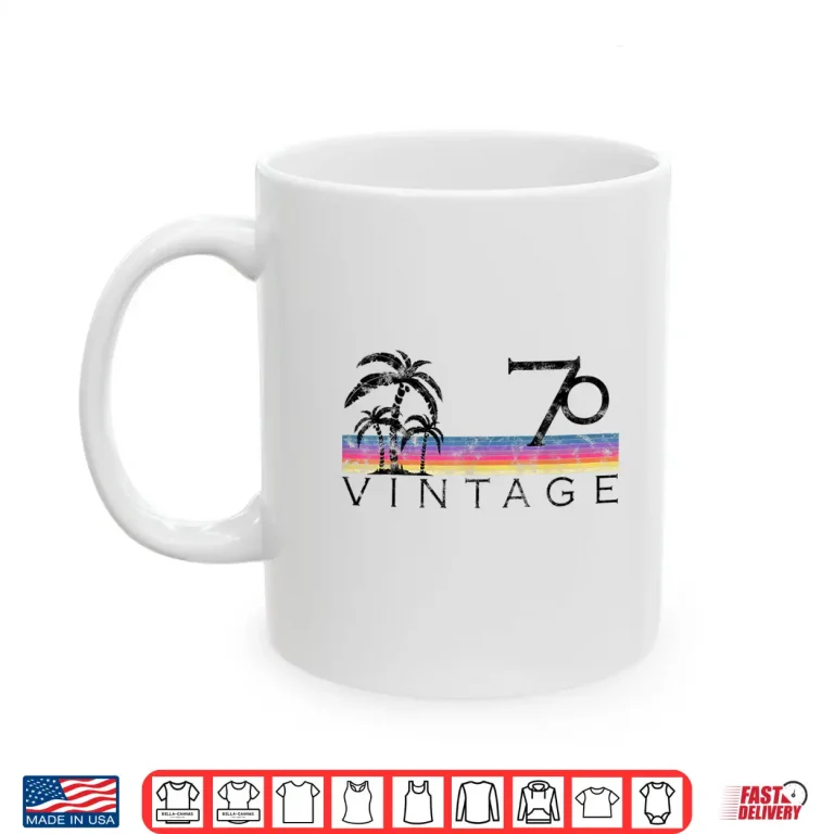 Mug Vintage Surfing 1970 Pacific Ocean Sunset Birthday Gift For Shirt