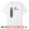 California Santa Cruz Surfing Surfboard Backprint Shirt