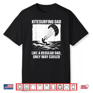 Cool Kitesurfing Art For Dad Men Kiteboarding Kite Surfing Shirt