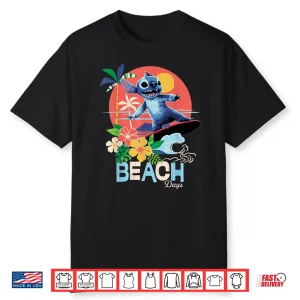 Disney Lilo & Stitch Live Action Movie  Beach Days  Surfing Shirt