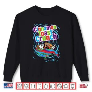 Sweatshirt Cinnamon Toast Crunch Surfing Breakfast Cereal Color Logo Shirt