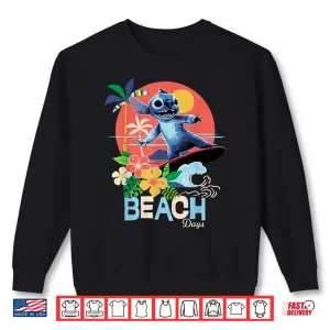 Sweatshirt Disney Lilo Stitch Live Action Movie Beach Days Surfing Shirt
