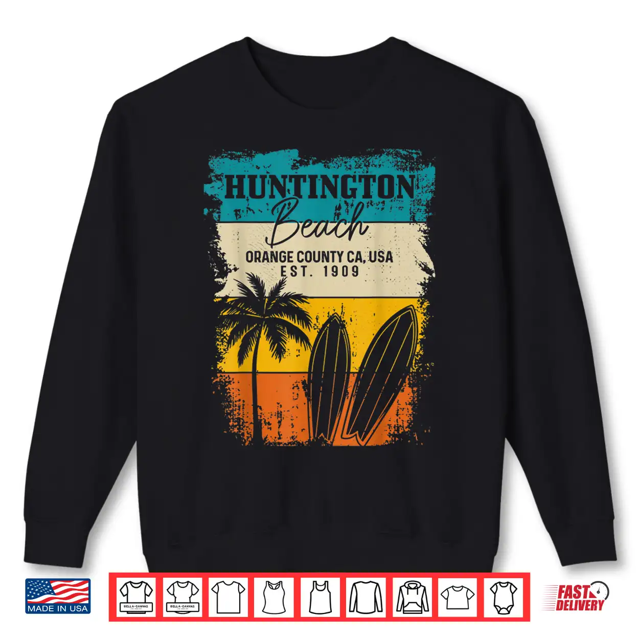 Huntington Beach Surfing Vintage Orange County California Shirt Huntington Beach Surfing Vintage Orange County California Shirt