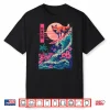 Japanese Fox Surfing Wave Great Wave Japan Shirt