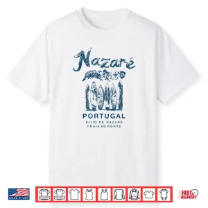 Nazare Portugal Vintage Surfing Shirt