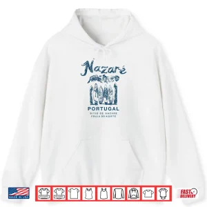 Hoodie Nazare Portugal Vintage Surfing Shirt