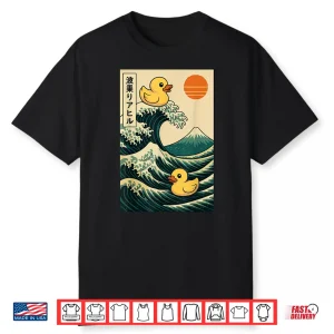 Rubber Duck Surfing Japanese Shirt
