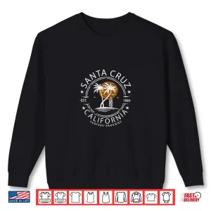 Sweatshirt Retro Santa Cruz California Beach Surfing Paradise Shirt