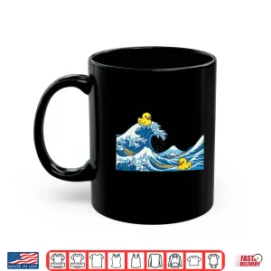 Mug Rubber Duck Surfing Japanese Wave Shirt