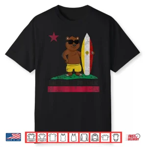 San Diego California Shirt Surfer Bear Surfing Shirt