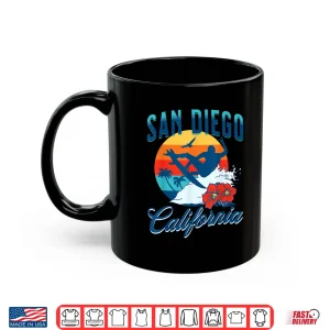 Mug San Diego California Beach Surf Summer Vacation Vintage Shirt