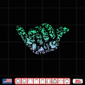 Design Surf Icons Tshirt for Surfer Surf Boys Surfing Shirt