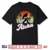 Aloha Bigfoot Cradling Surfboard Sasquatch In Hawaii Vintage Shirt