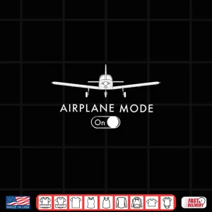 Design Airplane Mode On Piper Shirt