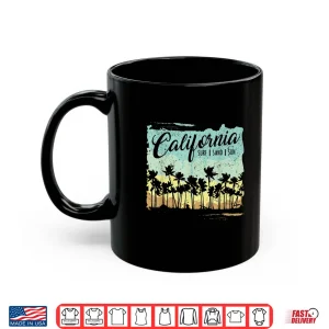 Mug California Surfing Beach Summer Vintage Retro Surf Gift Shirt