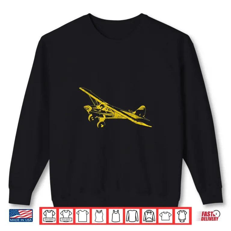 Sweatshirt Classic Airplane Pilot Super Bush Cub Shirt