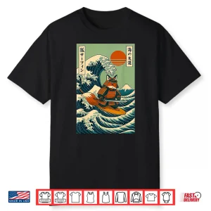 Fox Samurai Surfing Japanese Wave Shirt