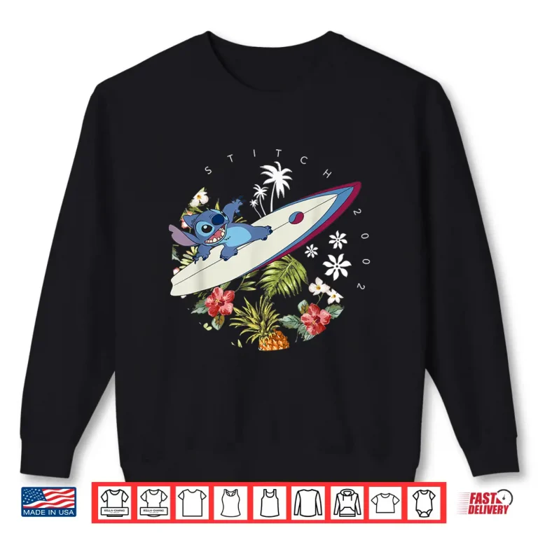 Sweatshirt Disney Lilo Stitch Surfing Stitch 2002 Shirt