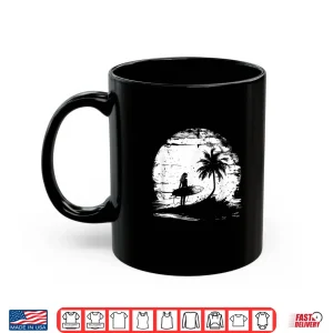 Mug Female Surfer Sketch Ocean Surfing Shirt
