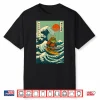 Frog Samurai Surfing Japanese Wave Shirt