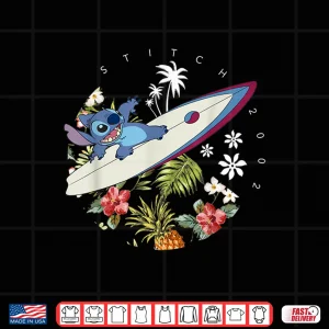 Design Disney Lilo Stitch Surfing Stitch 2002 Shirt