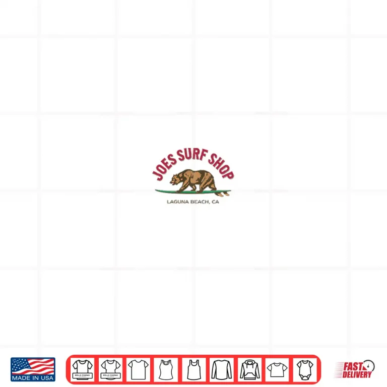 Joe'S Surf Surfing Bear Color Logo Lightweight Classic Surf Shirt 4 Design Joes Surf Surfing Bear Color Logo Lightweight Classic Surf Shirt