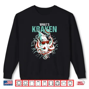 Sweatshirt Kraken Ocean Monster Diver Surfer Beach Lover Whats Kraken Shirt
