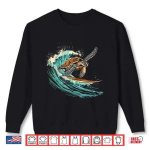 Sweatshirt Sea Turtle Surfing Ocean Sea Turtle Ocean Sea Animal Lover Shirt
