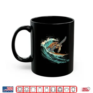 Mug Sea Turtle Surfing Ocean Sea Turtle Ocean Sea Animal Lover Shirt