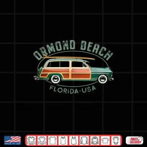 Design Ormond Beach Florida vintage surfing Shirt