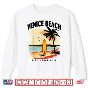 Sweatshirt Venice Beach California Surfboard Surfing Men Women Shirt