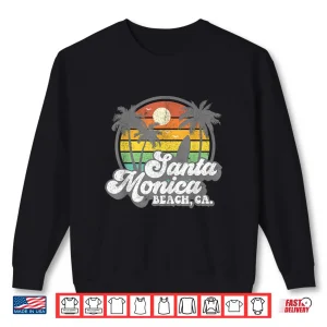 Sweatshirt Vintage Santa Monica Beach California Surf Surfing 70s Gift Shirt