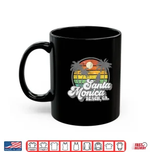 Mug Vintage Santa Monica Beach California Surf Surfing 70s Gift Shirt