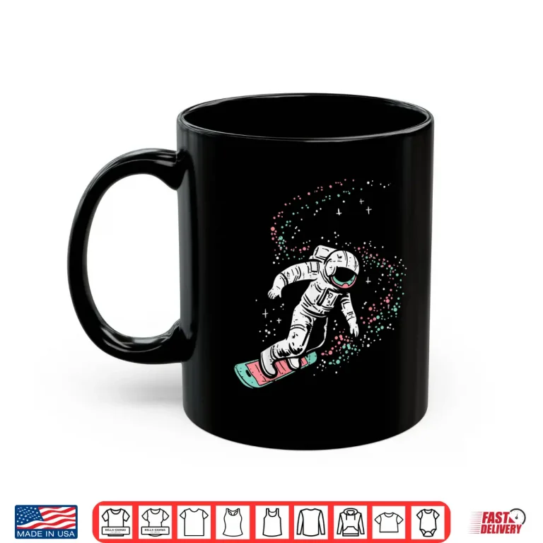 Mug Astronaut Surfing Space Galaxy Surf Surfer Men Women Kids Shirt