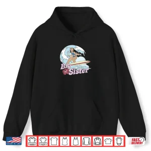 Hoodie Disney Lilo Stitch Big Sister Nani Surfing Shirt