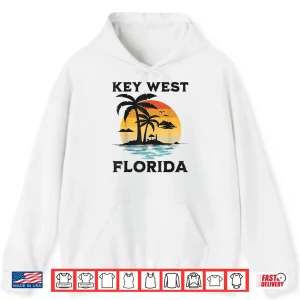Hoodie Key West Florida Beach Surf Summer Vacation Vintage Men Women Kids Shirt