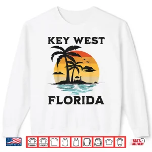 Sweatshirt Key West Florida Beach Surf Summer Vacation Vintage Men Women Kids Shirt
