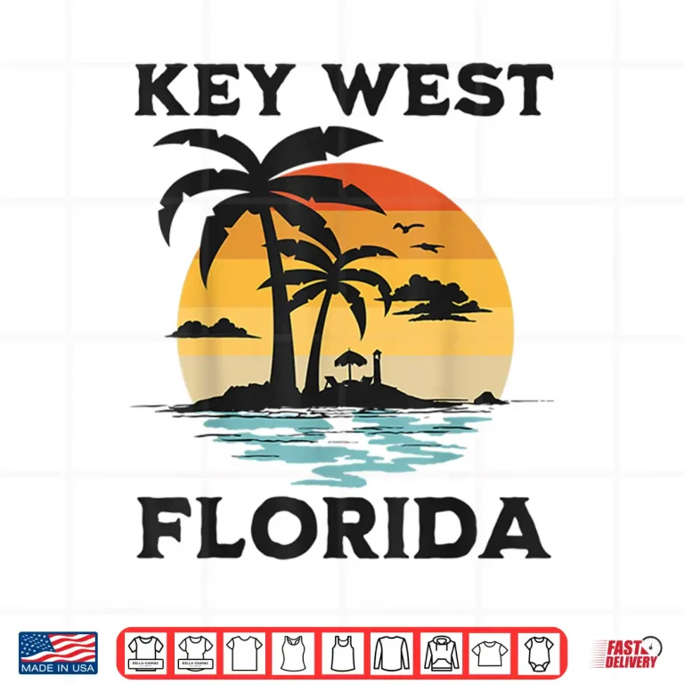 Design Key West Florida Beach Surf Summer Vacation Vintage Men Women Kids Shirt