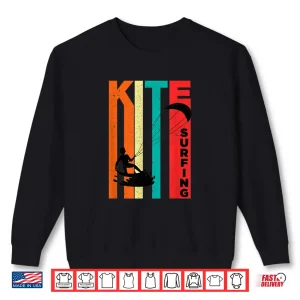 Sweatshirt Kitesurfing Retro Vintage Kiteboard Kitesurfer Surfing Gift Shirt