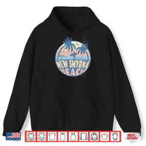 Hoodie New Smyrna Florida Beach Surf Summer Vacation Vintage Shirt