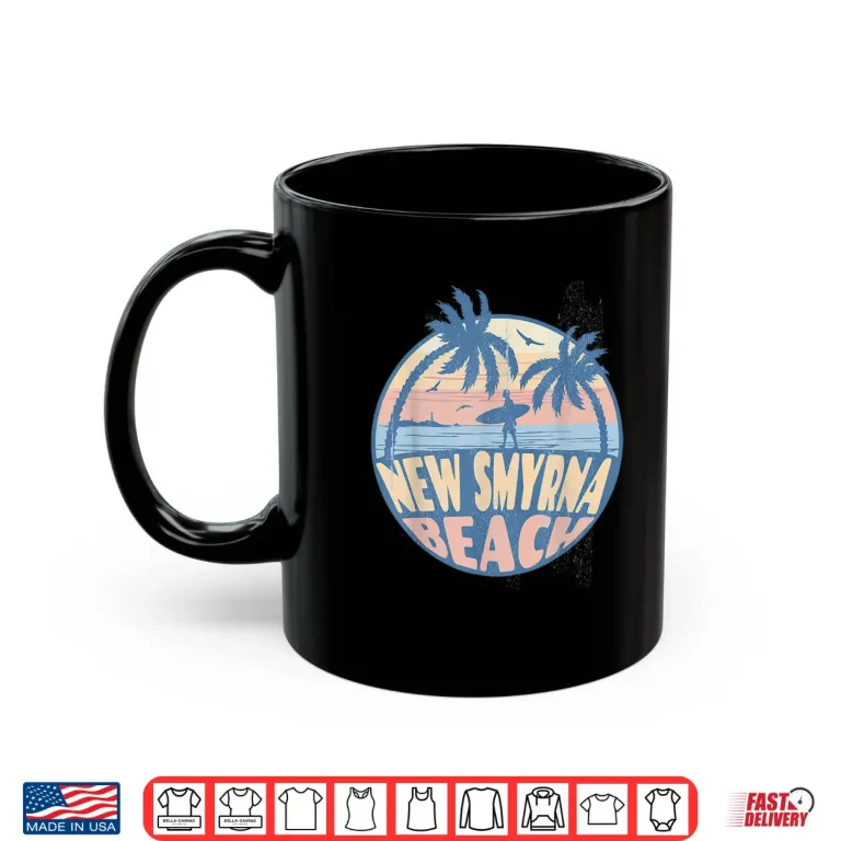 Mug New Smyrna Florida Beach Surf Summer Vacation Vintage Shirt