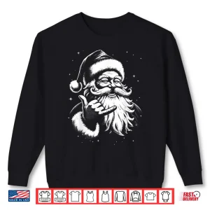 Sweatshirt Retro Rad Christmas Mele Kalikimaka Santa Shaka Hawaii Surf Shirt