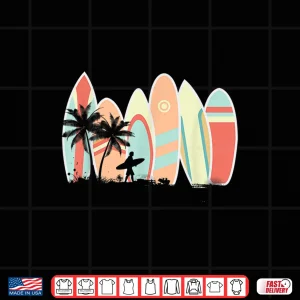 Retro Vintage Surfboard Surfing Surfboarder Wave Surfer Shirt 4 Design Retro Vintage Surfboard Surfing Surfboarder Wave Surfer Shirt