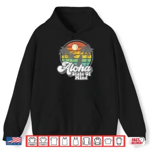 Hoodie Vintage Hawaii Aloha State Hawaiian Beach Surfing Surf Gift Shirt