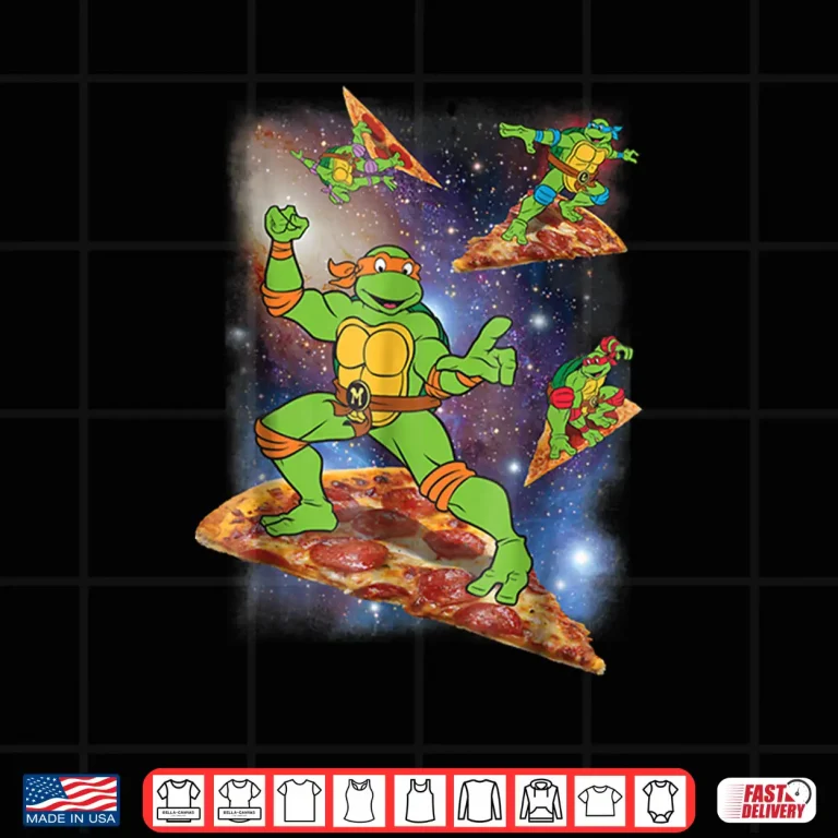 Design Teenage Mutant Ninja Turtles Cosmic Pizza Surfing Shirt