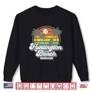Sweatshirt Vintage Huntington Beach California Surfing Retro Surf Gift Shirt
