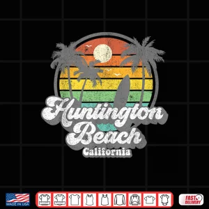 Design Vintage Huntington Beach California Surfing Retro Surf Gift Shirt