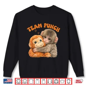 Sweatshirt Baby Monkey Punch Team Punch Shirt Men Women Kids Shirt