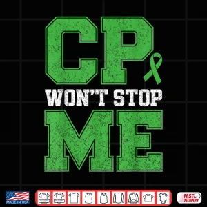 Design CP Wont Stop Me Warrior Cerebral Palsy Awareness Fighter Shirt