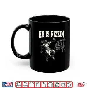 Mug Easter He is Rizzin Christian Religious Boys Kids Men Teen Shirt